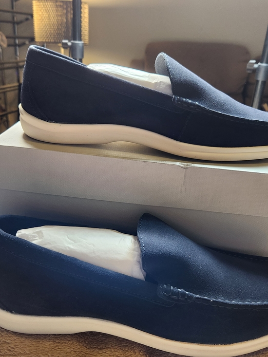 Johnston & Murphy Navy Venetian Emglish Sueade Slip On Size 13 main image 6